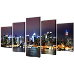 vidaXL Bilder Dekoration Set York in Farbe 100 x 50 cm