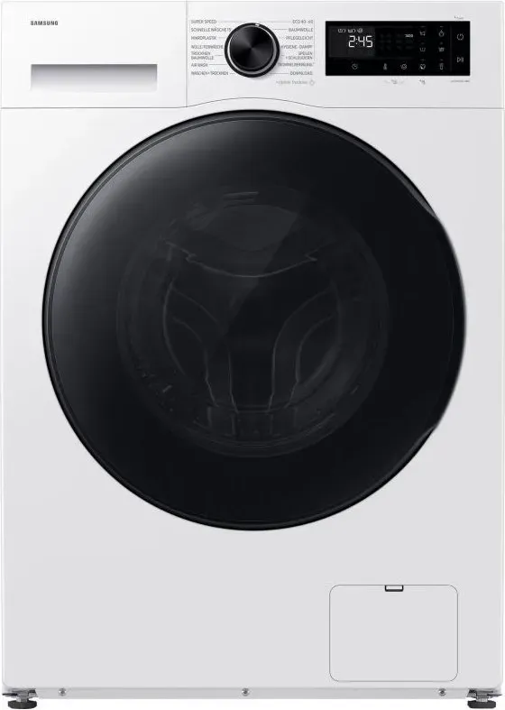 Samsung WD9BHG5U34BEEG Waschtrockner, 9/6 kg, AI Ecobubble, Super Speed 39 Min., AI Energy Mode (SmartThings), QuickDrive, Microplastik-Pflege, 1400 U/min, WiFi Smart Control, Weiß