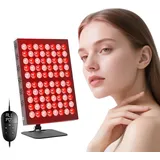 Zinueen Rotlichtlampe für Ganzkörper & Gesicht, Infrarotlampe mit 200 LED, 5 Helligkeitsstufen & Tri-Wellenlängen (660/850/940 nm), Großes Panel mit verstellbarem Ständer & Schutzbrille (80 LED)