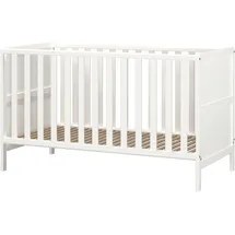 Germania Kinderbett 7001-84 GW-Alkmaar, in Weiß, mitwachsend, auf Sicherheit geprüft, 145 x 86 x 76 cm (BxHxT)