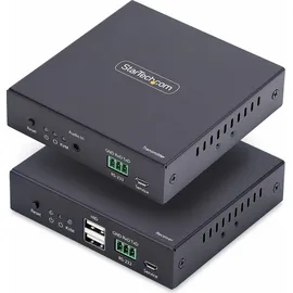 Startech HDMI KVM Extender over IP-Netzwerk, 4K 60Hz, Treiberlos, HDMI und USB über Cat6, 100m, Tx/Rx Kit