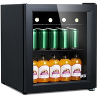 HCK 42L Getränkekühlschrank,Mini-Kühlschrank mit Glastür,Bierkühlschrank,0-15°C