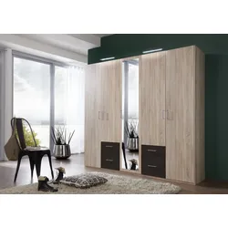 Kleiderschrank FREIBURG - braun