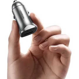 UGREEN A+C Dual-Port Car Charger 30W Grau