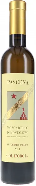 Pascena, Moscadello di Montalcino DOC Vendemmia Tardiva Col d ́Orcia 2018