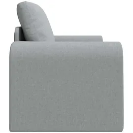 vidaXL Boden Schlafsofa 2-in-1 Hellgrau 98 x 71 x 83 cm Stoff