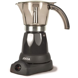 Jocca Espressomaschine elektrische Espresso Kaffeemaschine, bis zu 6 Tassen, 480 Watt schwarz