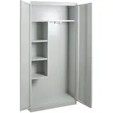 Proregal Putzmittelschrank Cat 2 Türen | HxBxT 178x80x37cm | Lichtgrau