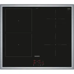 Siemens EM645CSB6E, iQ500, Induktionskochfeld, 60 cm, herdgesteuert, Schwarz, Mit Rahmen aufliegend