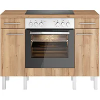 OPTIFIT Küchenzeile Lilly 120 cm braun