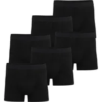 Normani Boxershorts unifarben schwarz 3XL 6er Pack