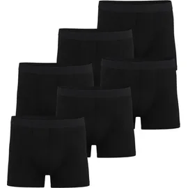Normani Boxershorts unifarben schwarz 3XL 6er Pack