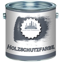 Lausitzer Farbwerke Holzschutzfarbe traditionelle Wetterschutzfarbe hochdeckender und effektiver Holzschutz in Weiß Beige Grün Schwedenrot Rotbraun Dunkelbraun Schwarz (1 L, Rotbraun)