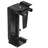 Maclean Brackets Maclean MC-713 Computer Halter für Schreibtisch Platzsparende PC Halterung Universal-Schienen Untertisch PC-Halter (Schwarz)