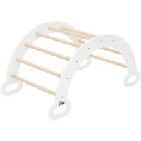 joyz Klettergerüst für Kinder Kletterbogen 89 x 52 x 45,5 cm Weiß