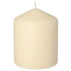 Papstar Stumpenkerzen, creme, Ø 80 mm · 100 mm, 8 Stück