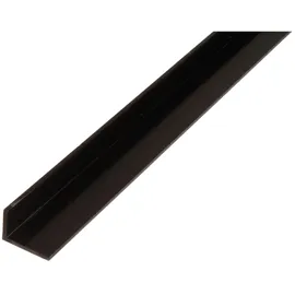 GAH Alberts Winkelprofil ungleichschenklig Kunststoff 20 mm x 25 mm x 1.000 mm Schwarz