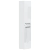 Möbelando Hängeschrank >Athena< in Weiß lackiert/Weiß-Hochglanz - 30x150x25 (BxHxT)