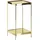 Beliani Beistelltisch Alsea Sicherheitsglas Gold