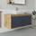 roomartstore.de Waschbeckenunterschrank 100 x 0 x 0 cm Anthrazit-Eiche