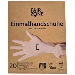 Fair Zone Latex Einmalhandschuhe L (20St)