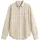 GANT Herren Hemd - Regular Cotton Linen Stripe Shirt, Leinen-Baumwoll-Mix, gestreift Beige L