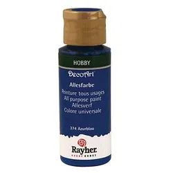 Rayher Allesfarbe Acrylfarben azurblau 59,0 ml