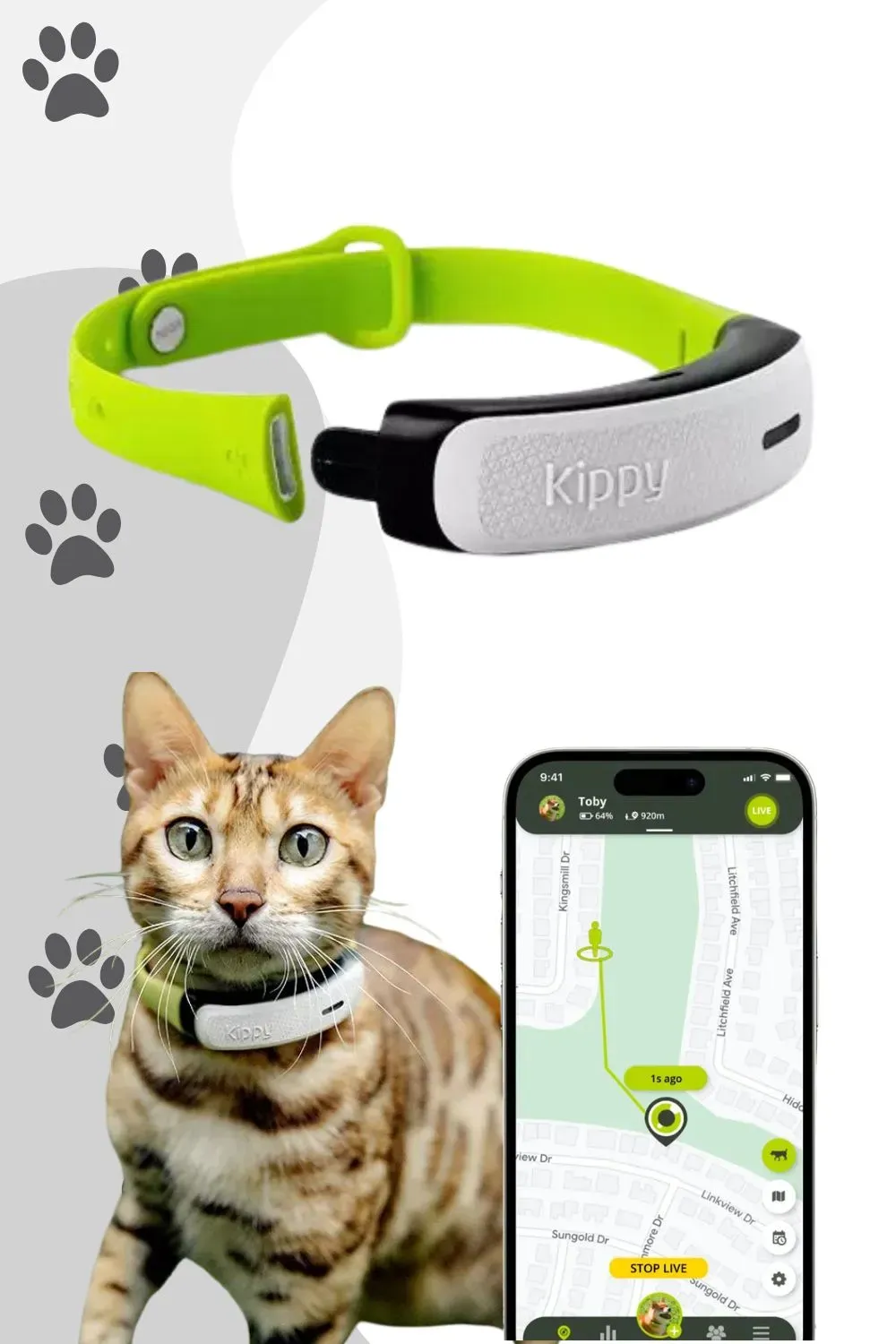 Kippy GPS Tracker für Katzen