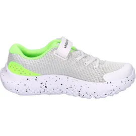 Under Armour Surge 4 Kinder White/Hyper Green/Black 32