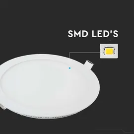 V-Tac LED Panel 8 Watt rund weiß