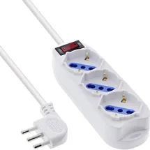 InLine Steckdosenleiste Italien 1,5 m Weiß 3 St.