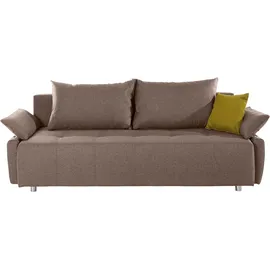 Collection AB Schlafsofa Kunstleder 2-Sitzer Braun