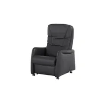 Hukla Relaxsessel Tobias Leder 75 x 102 x 88 cm Schwarz elektrisch