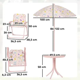 aiyaplay Kindersitzgruppe 4-tlg. Rosa