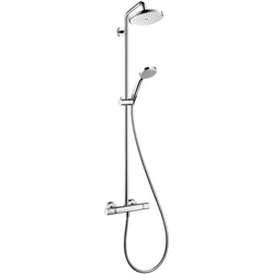 HansGrohe Showerpipe Croma 220 für Dusche chrom mit Thermostat