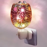 Elektrische Duftlampe Für Wachs, Duftlampe Elektrisch, Aromalampe Für Duftwachs, Nachtlicht Für Steckdose Für Home Office Schlafzimmer Geschenke(Feuerwerk)