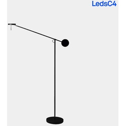 LEDS C4 LED Stehleuchte INVISIBLE, mit Touch-Dimmer, verstellbar, schwarz, 11.2W 3000K 511lm 94°, CRi >90 LEDS-25-5693-05-05