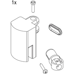 Kermi EBDI023 Set Stabilisierung Kopf Farbe: silber hochglanz 2535021