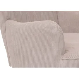 Mendler Lounge-Sessel HWC-K37 Cord 75 x 80 x 78 cm Beige mit Kissen