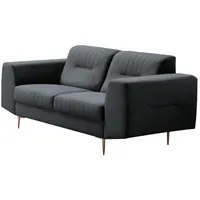 Beautysofa 2-Sitzer VENEZIA, Relaxsofa im modernes Design grau