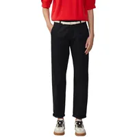 s.Oliver Chino mit geflochtenem Gürtel und Garment Dye Schwarz 34