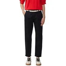 s.Oliver Chino mit geflochtenem Gürtel und Garment Dye Schwarz 34