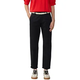 s.Oliver Chino mit geflochtenem Gürtel und Garment Dye Schwarz 34