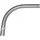 GARDINIA Gardinenschiene Rundbogen, 1-läufig, Fixmaß, verschraubt, für Aluminiumschiene 13 mm silberfarben