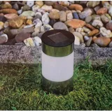 EAXUS LED Solarleuchte Big Tube Aluminium 1 SMD LED spritzwassergeschützt Silber