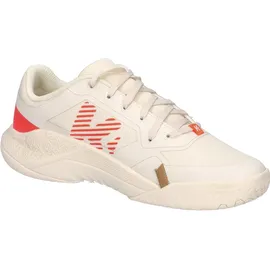 Kempa Hallen-Sport-Schuhe Kourtfly Three W in beige/fluo rot | Gr.: 7