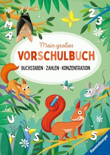 Preisvergleich Produktbild Mein großes Vorschulbuch: Buchstaben Zahlen Konzentration