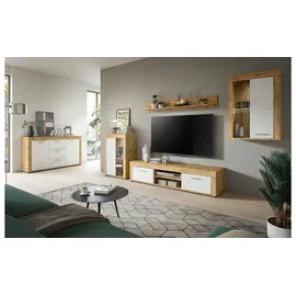 Möbel Kraft Wohnwand ¦ holzfarben ¦ Maße (cm): B: 330 H: 169 T: 35.0