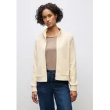 STREET ONE Damen, 3227982 Cordjacke mit Zipper, soft beige, 44 - 44