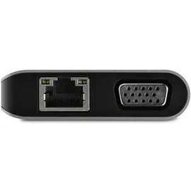 Startech 8-in-1 USB-C Reisedock, 4K HDMI oder VGA, 100W PD, SD, GbE, Audio